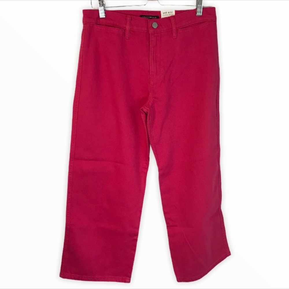 Lucky Brand Jeans Mid Rise Crop Wide Leg NWT